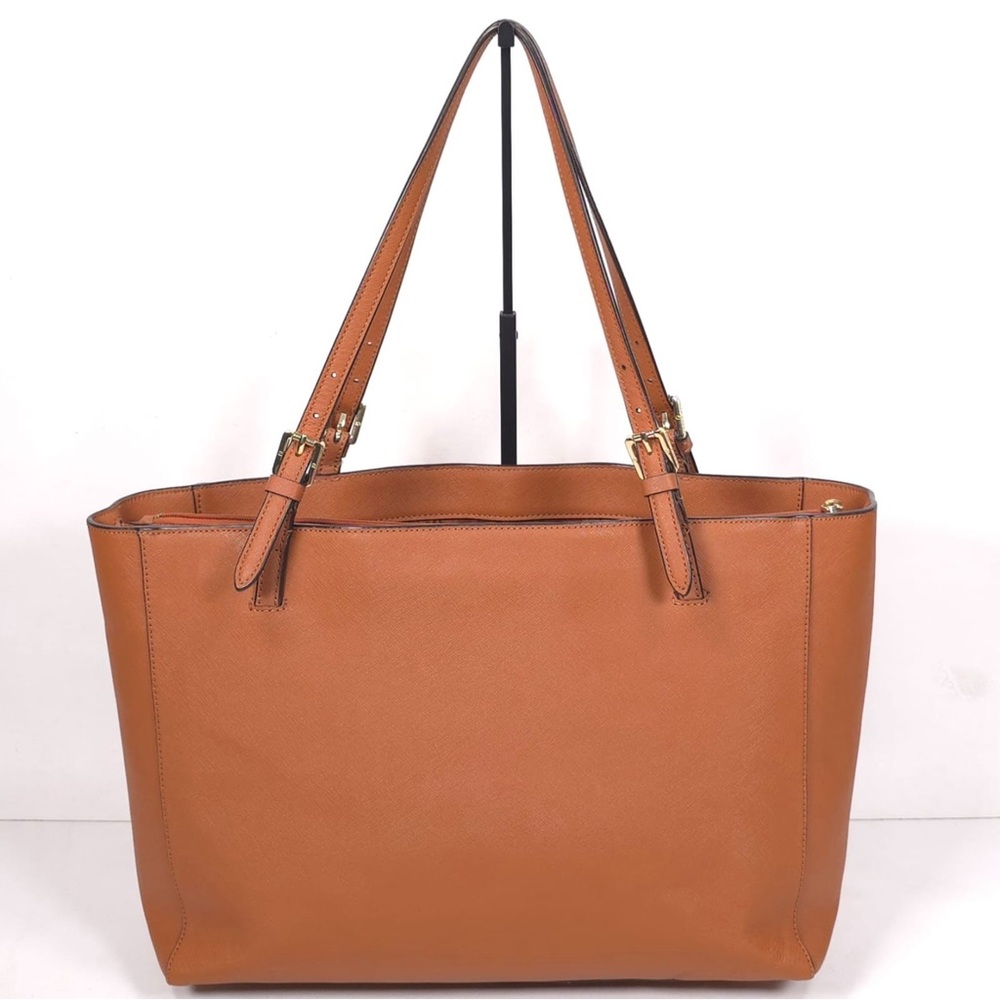 TORY BURCH Brown Leather Large York Buckle Tote‎ - Picture 4 of 15
